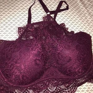 PINK high neck bra